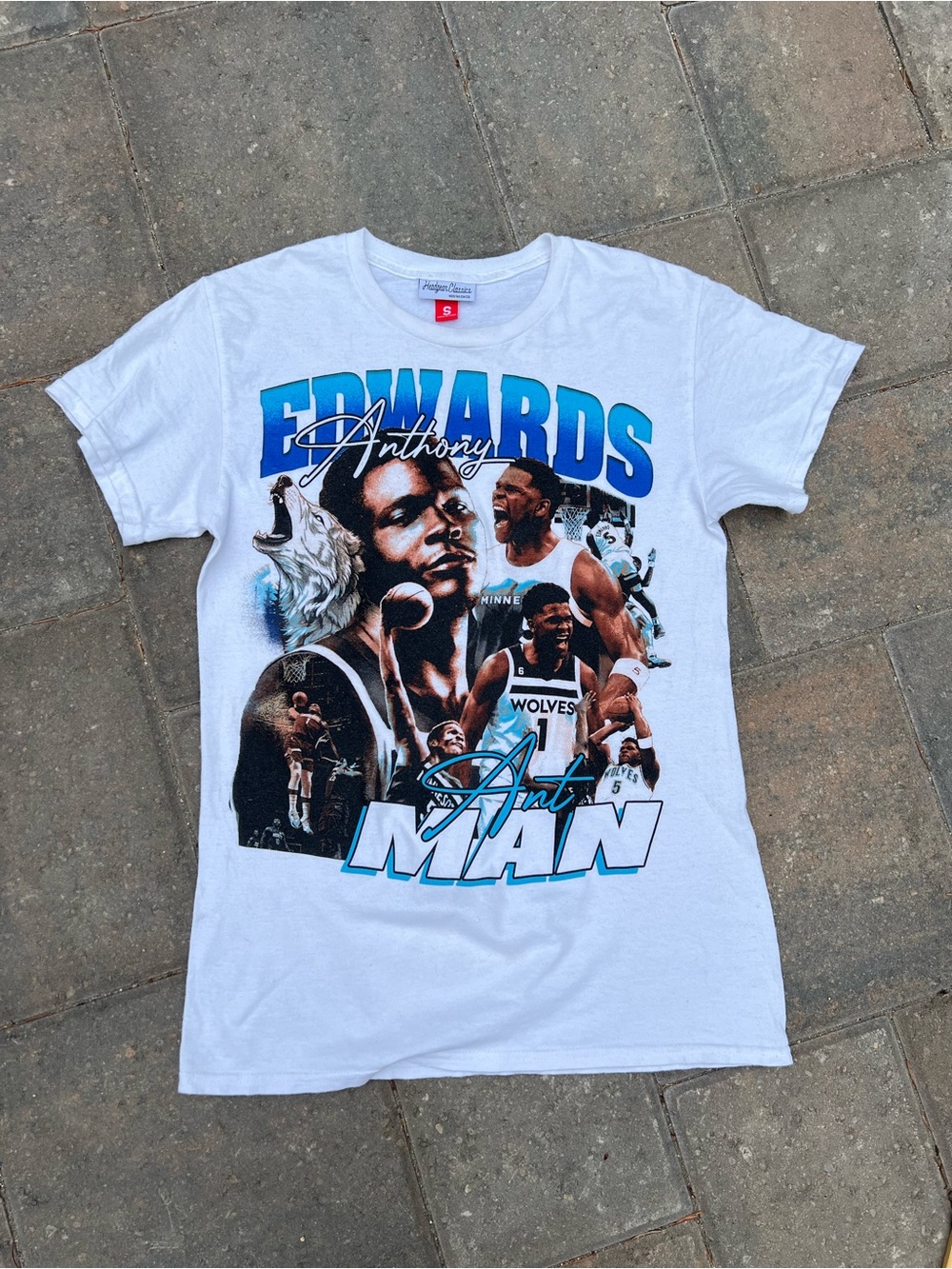 Anthony Edwards Ant Man Graphic Tee Headgear Classics Wolves Men's S